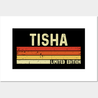 Tisha Name Vintage Retro Limited Edition Gift Posters and Art